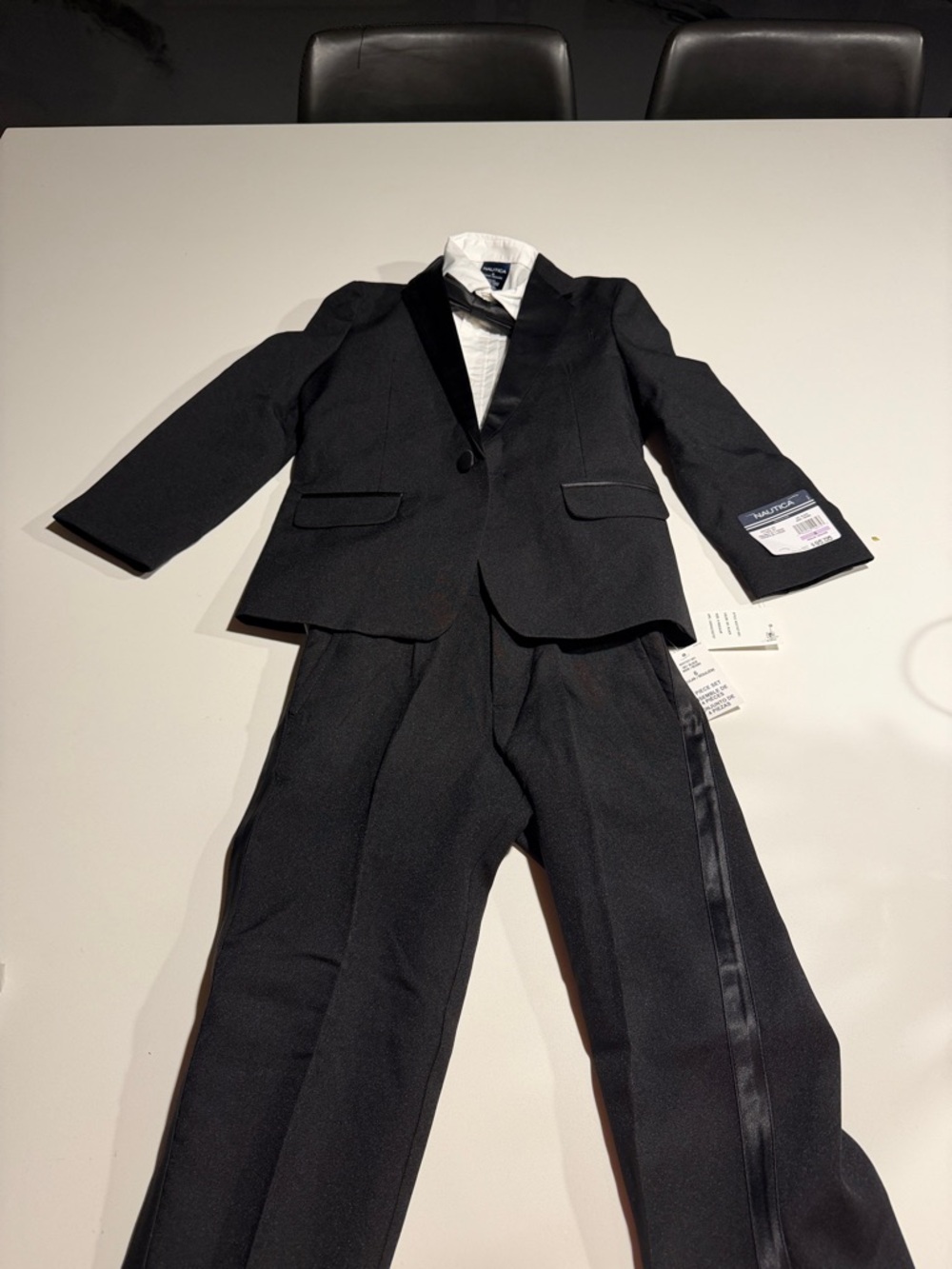 Nautica Boys Black Formal Suit Set